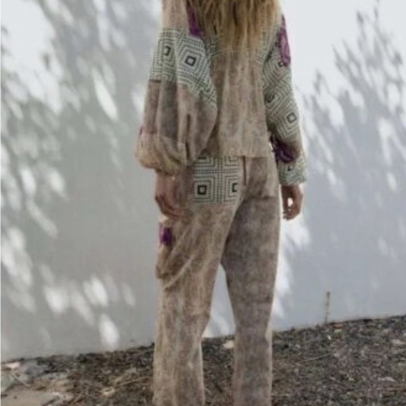 Zara Multicolor Patterned Pants - Picture 7 of 7